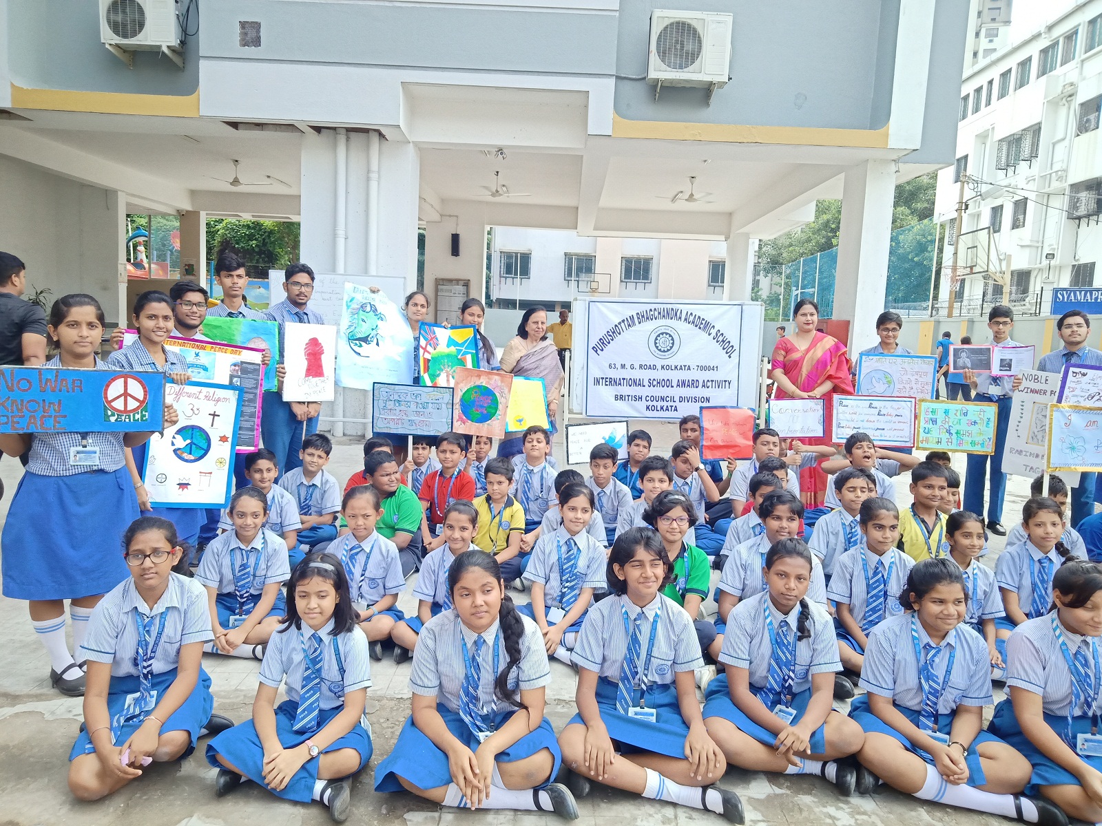 Peace March On Gandhi Jayanti Purushottam Bhagchandka Academic School