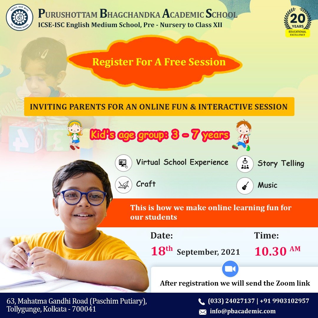 Online Interactive Session Purushottam Bhagchandka Academic School